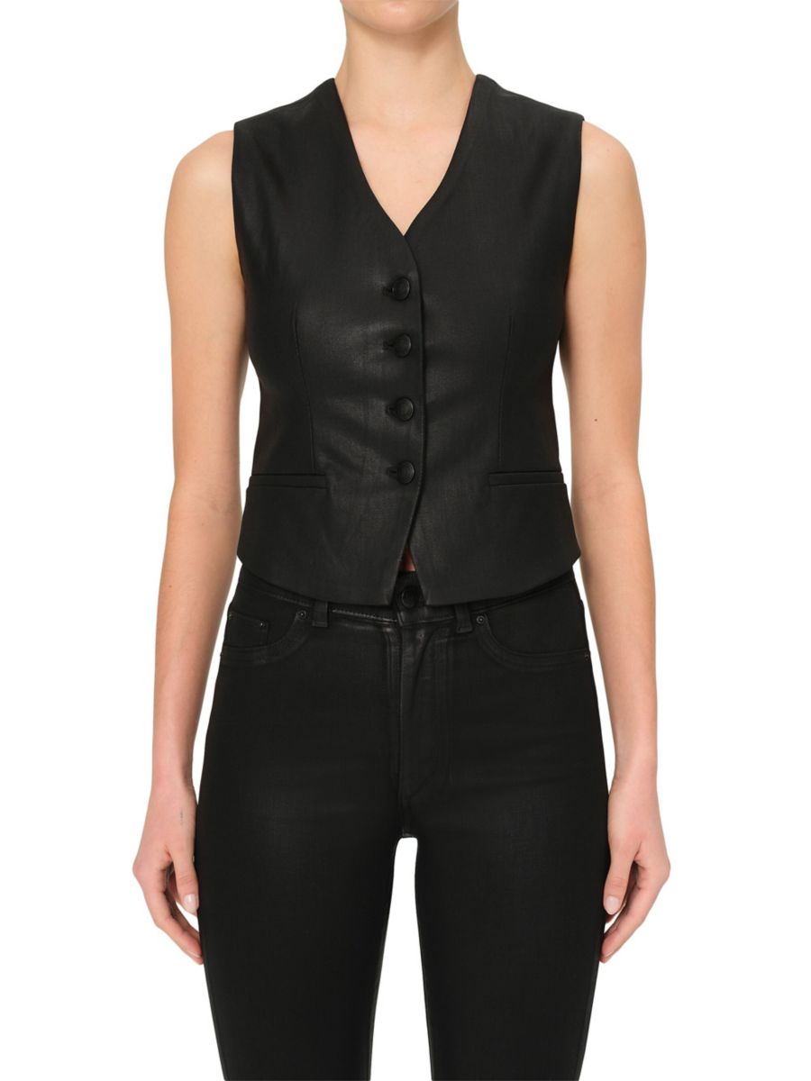 

Жилет с покрытием по индивидуальному заказу DL1961 Premium Denim, черный