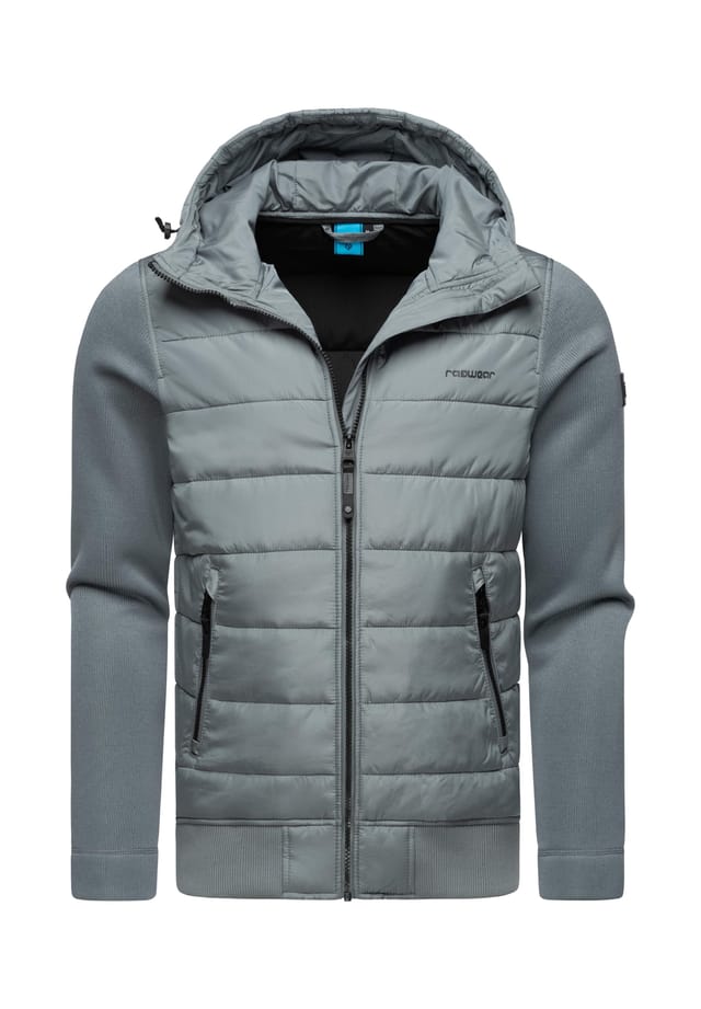 

Стеганая куртка Hallmar с капюшоном Ragwear, серый