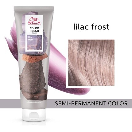 Wella Профессиональная маска Color Fresh, временное обновление цвета, полуперманентная краска для волос, блеск для волос, лечение для светлых волос, сиреневый иней — фото 2