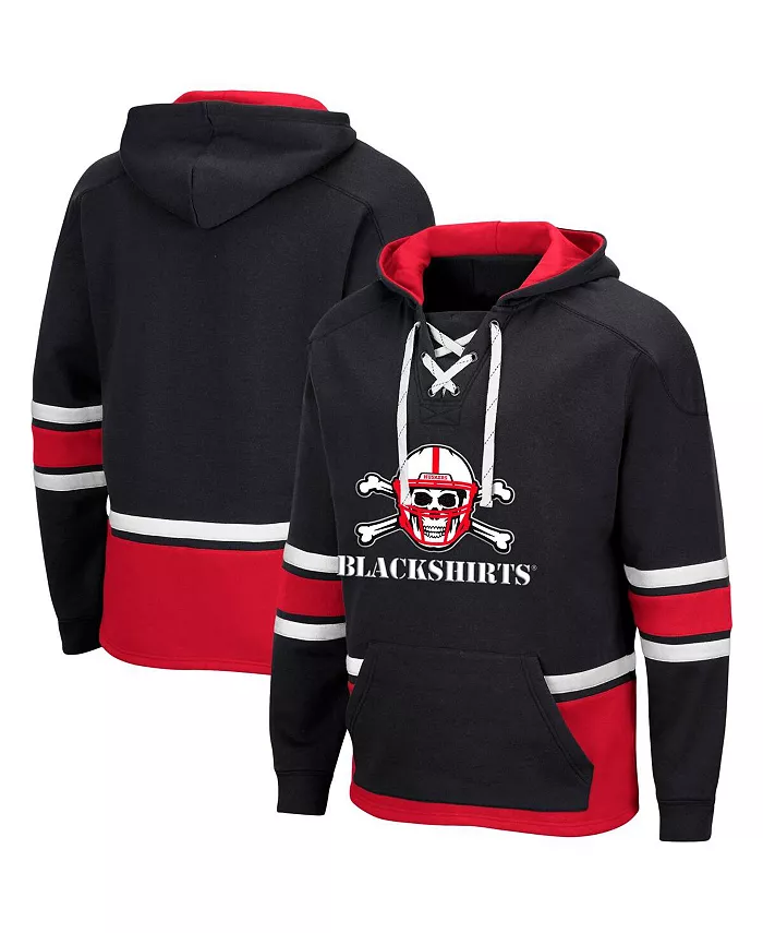 

Мужской худи Nebraska Huskers Lace Up 3.0 на шнуровке Colosseum, черный