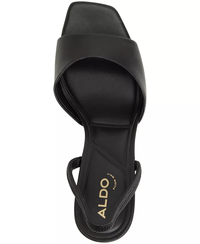 Женские босоножки Andya с открытой пяткой и высоким каблуком ALDO, черный — фото 2