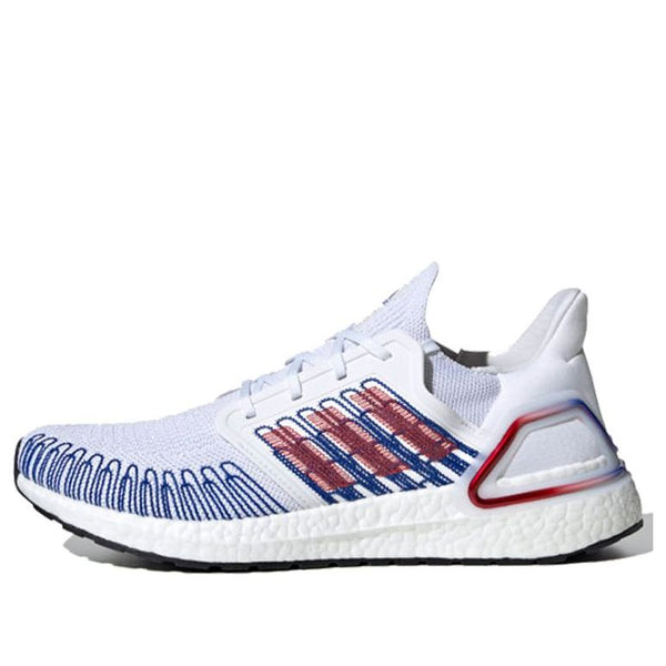 

Кроссовки ultraboost 20 shoes 'white scarlet royal blue' Adidas, белый