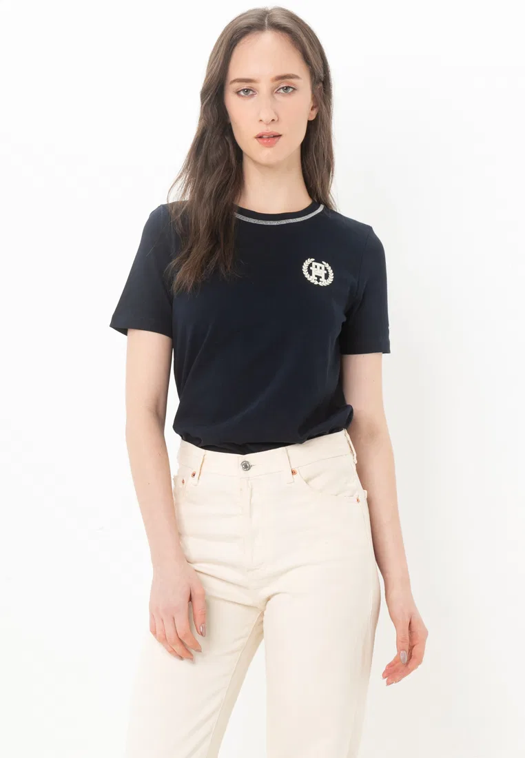 Футболка с V-образным вырезом, Tommy Hilfiger, цвет Desert Sky