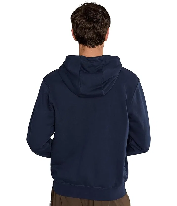 Худи Nike Sportswear Club Full-Zip Fleece, Obsidian/Obsidian/White — фото 4