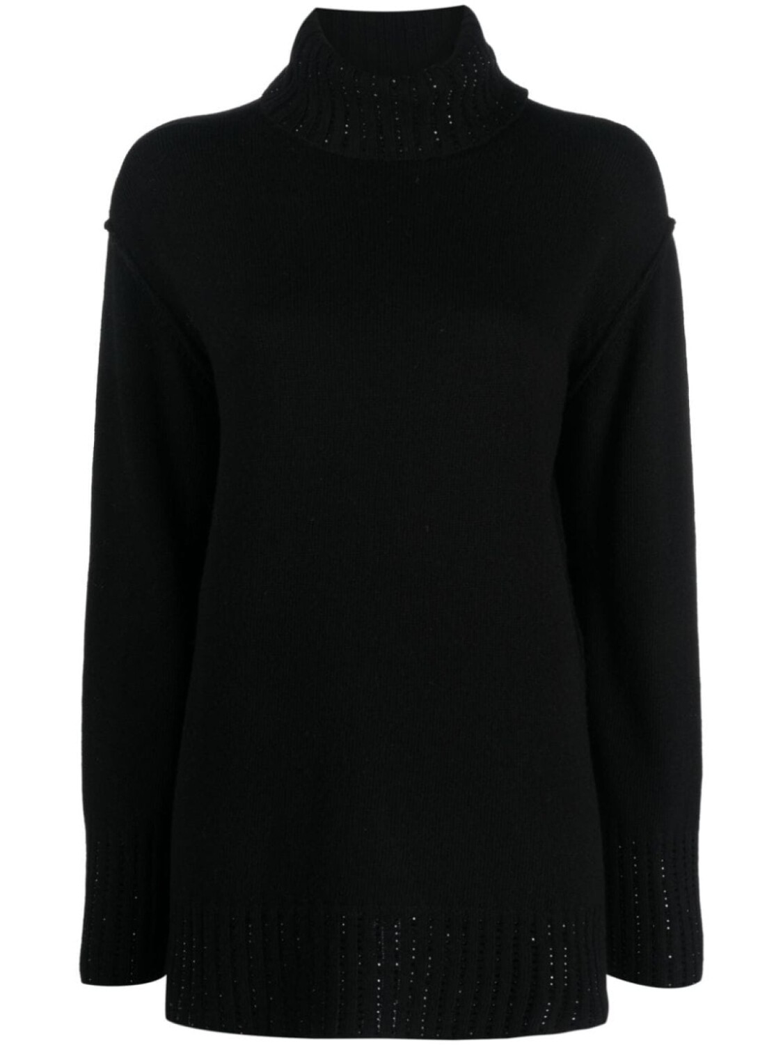 

TWINSET rhinestone-embellished roll-neck jumper, черный