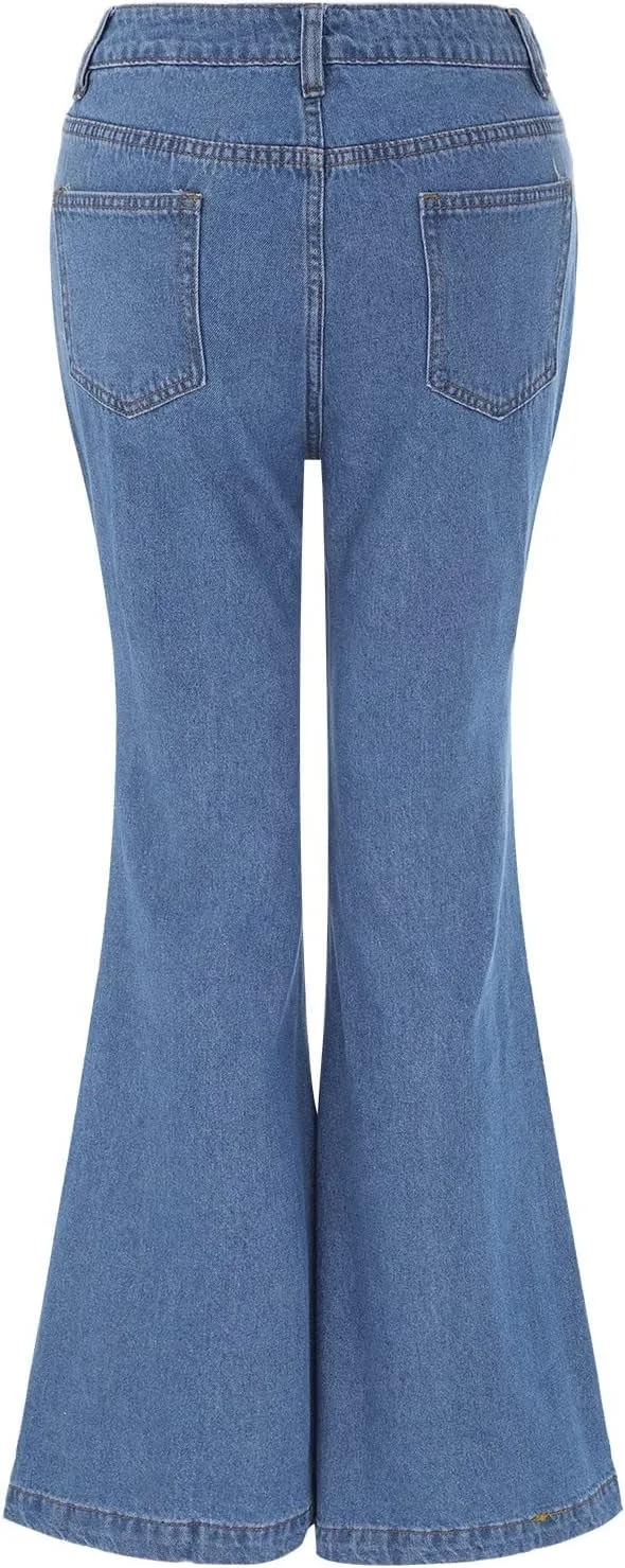Джинсы женские Mid Waist Flare Stretch — фото 3