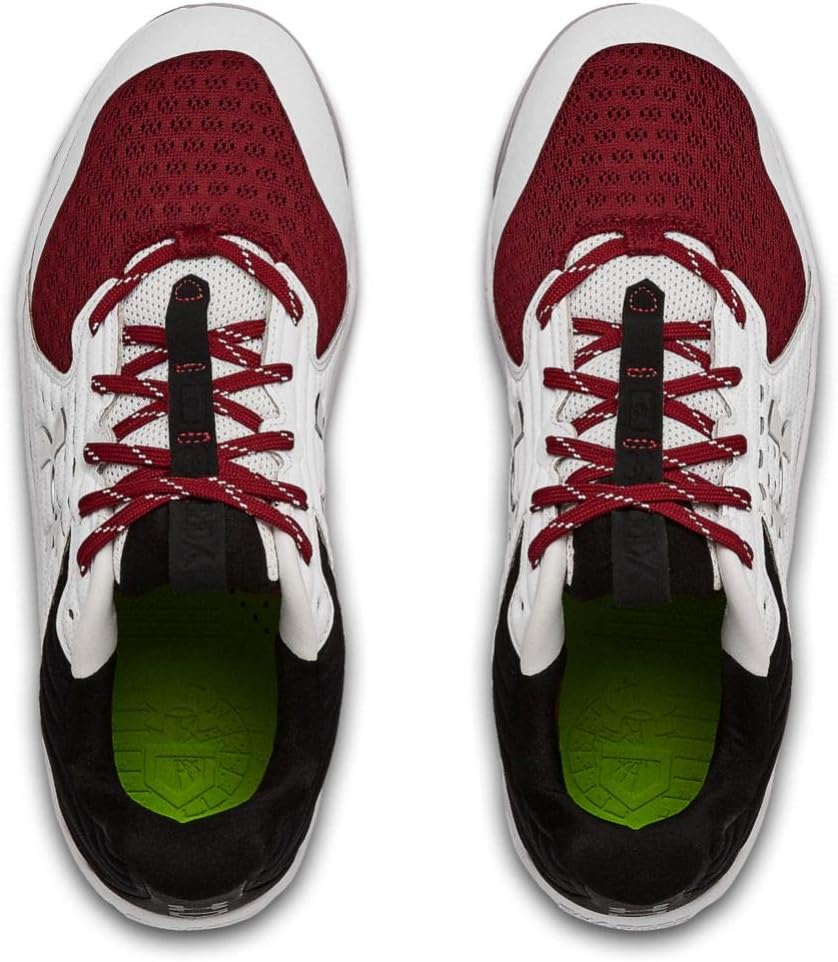 Кроссовки для бейсбола Under Armour Men's Yard Mt, Cardinal (601)/White — фото 3