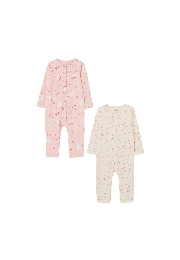 Спальный комбинезон из двух штук Ovs, Pink White