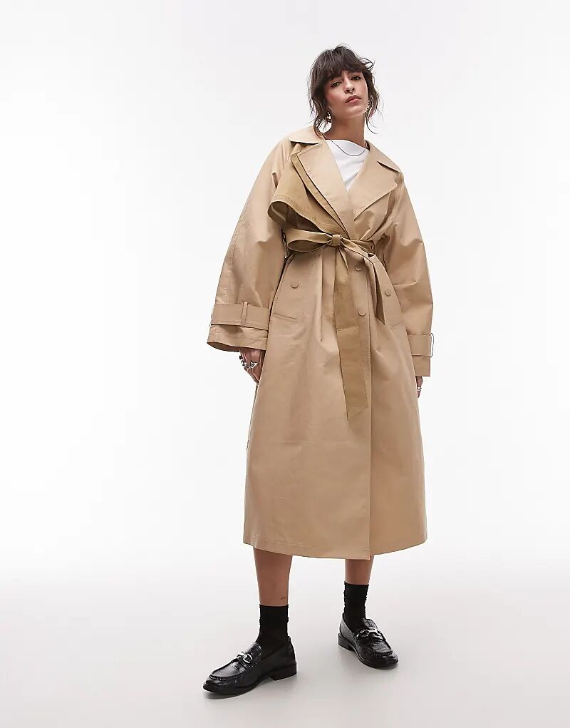 

Деконструированный тренчкот камень ASOS DESIGN