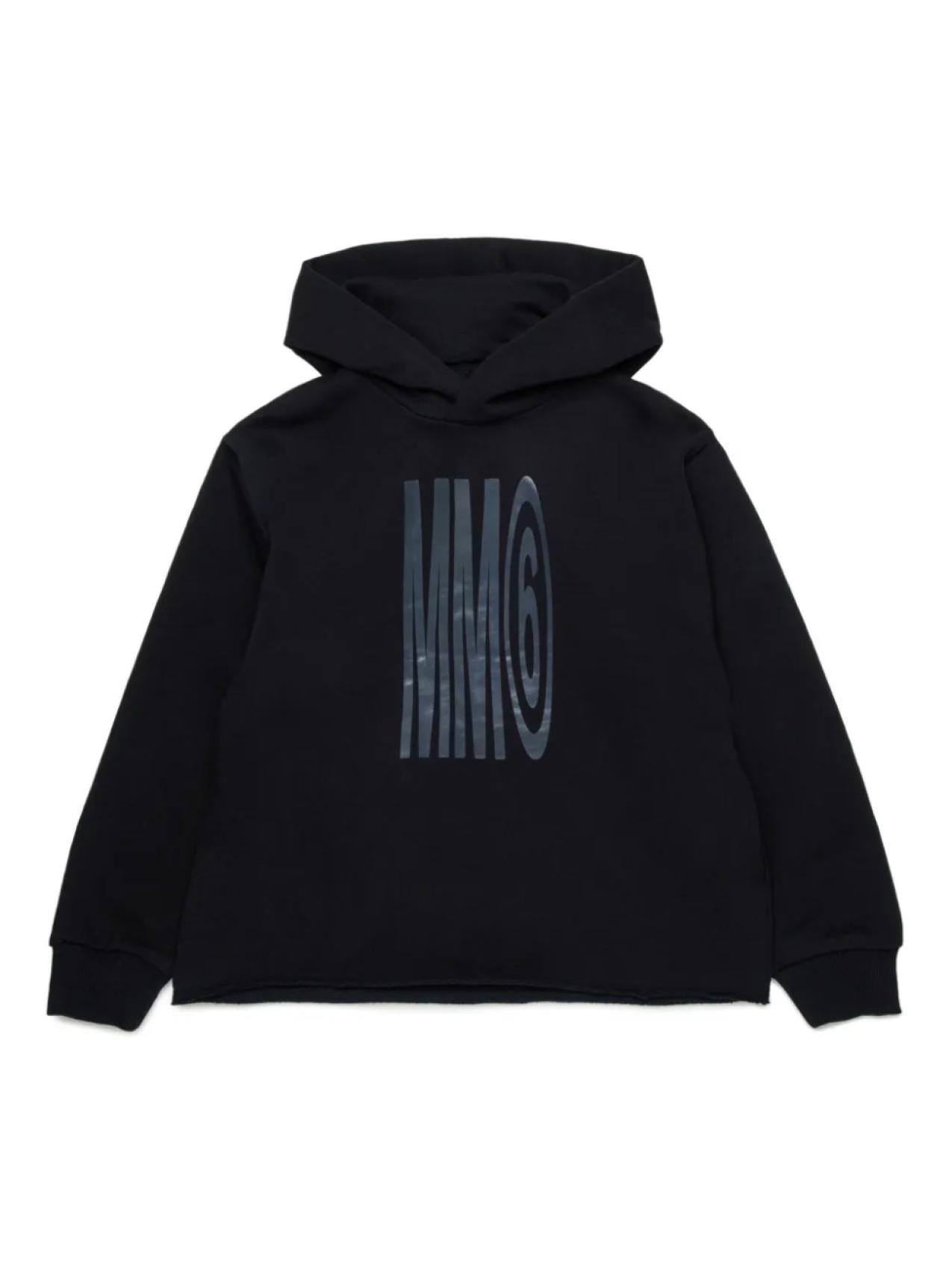 

MM6 Maison Margiela Kids хлопковая толстовка с логотипом, черный