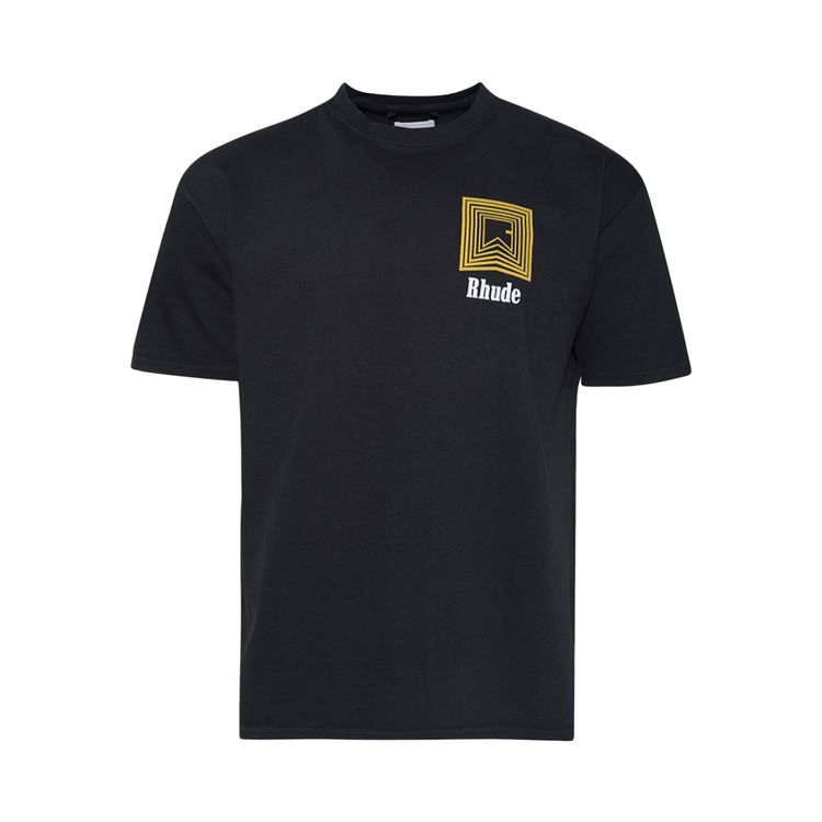 

Футболка Rhude Chevron Logo Repeat Tee 'Vintage Black', черный