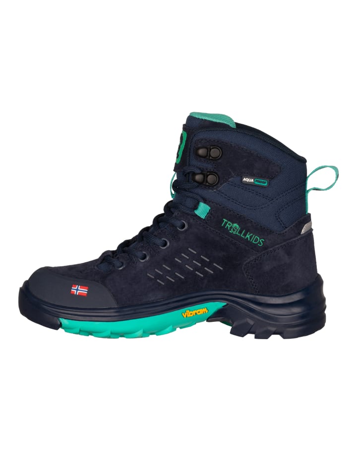 

Походная обувь Trollkids Wanderschuh Hiker Mid Trollsteinen XT, цвет navy/aqua