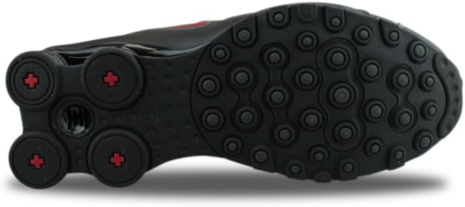 Мужские беговые кроссовки Nike Shox NZ, черный/красный/белый — фото 4