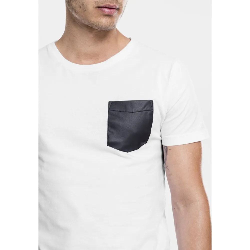 

Футболка Urban Classics Leather Imitation Pocket, белый