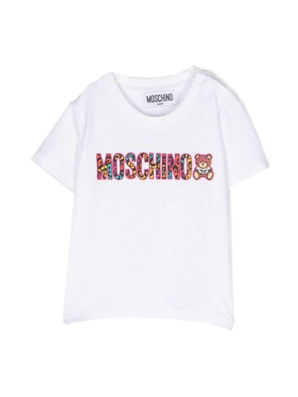 

Moschino Kids футболка с логотипом, белый