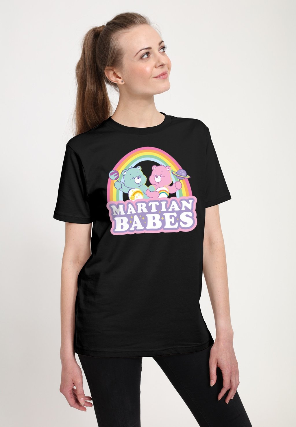 

Футболка с принтом CARE BEARS CHEER AND WISH MARTIAN BABES Henry Tiger, черный