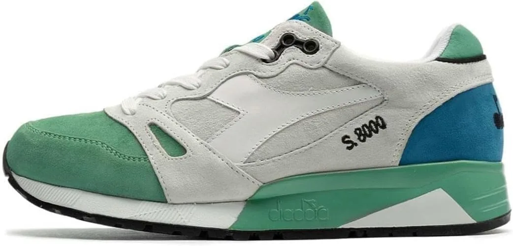 Diadora, S8000 Italien, Кроссовки, modisch, lassig, aus Wildleder, Basketball, Замша (Сделано в Италии), зеленый — фото 3