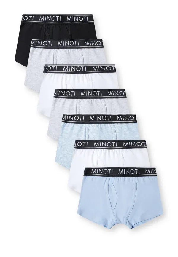 Трусы 7 pack trunks Minoti, белый, серый, черный, синий
