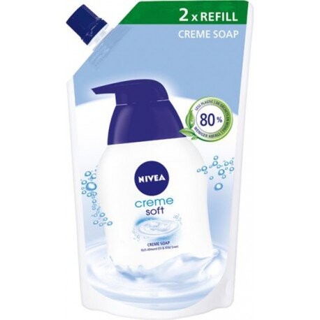 

Жидкое мыло Creme Soft, сменная упаковка 500мл Nivea