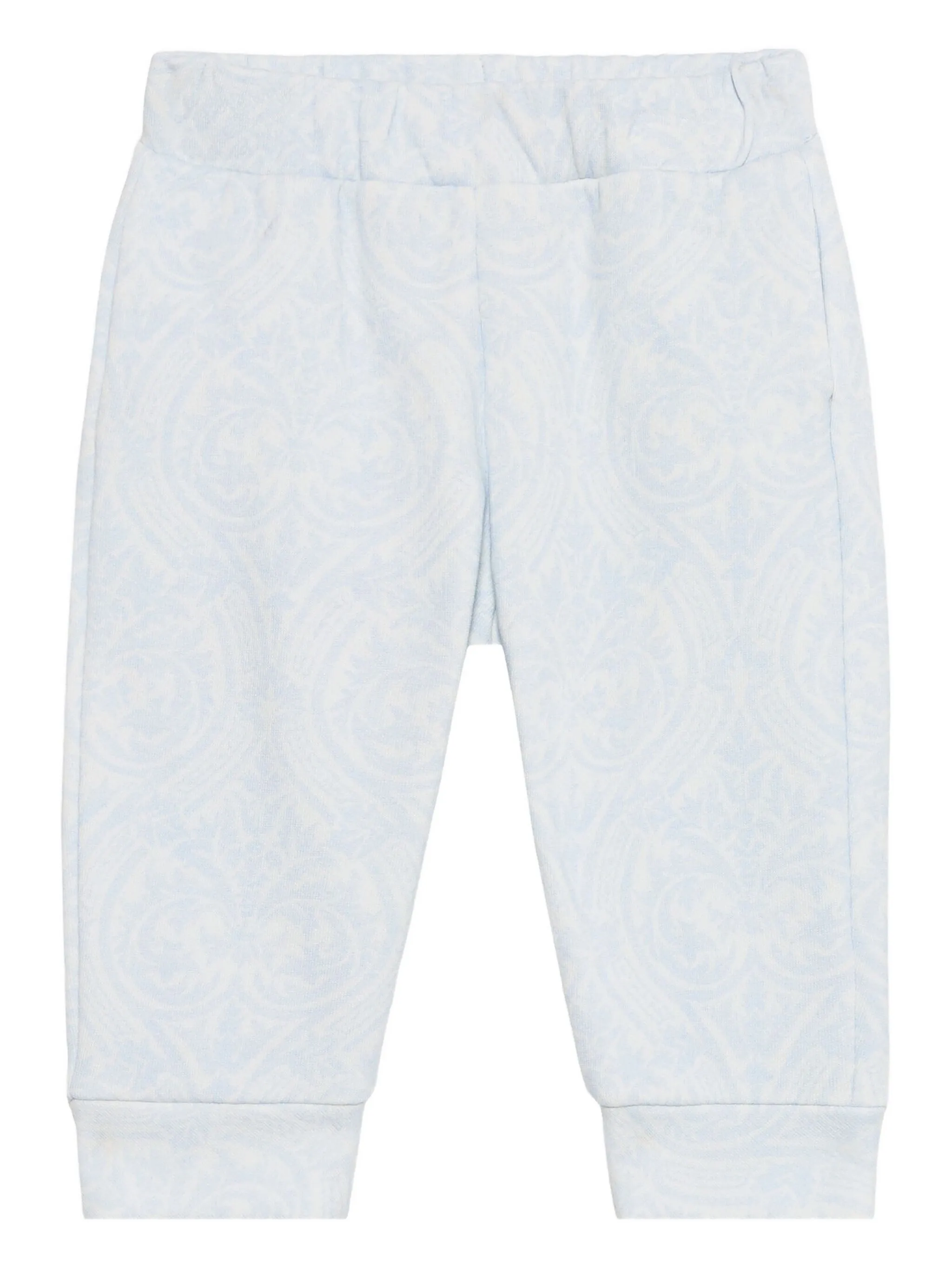 

Спортивные брюки с цветочным принтом и логотипом Roberto Cavalli Junior, синий