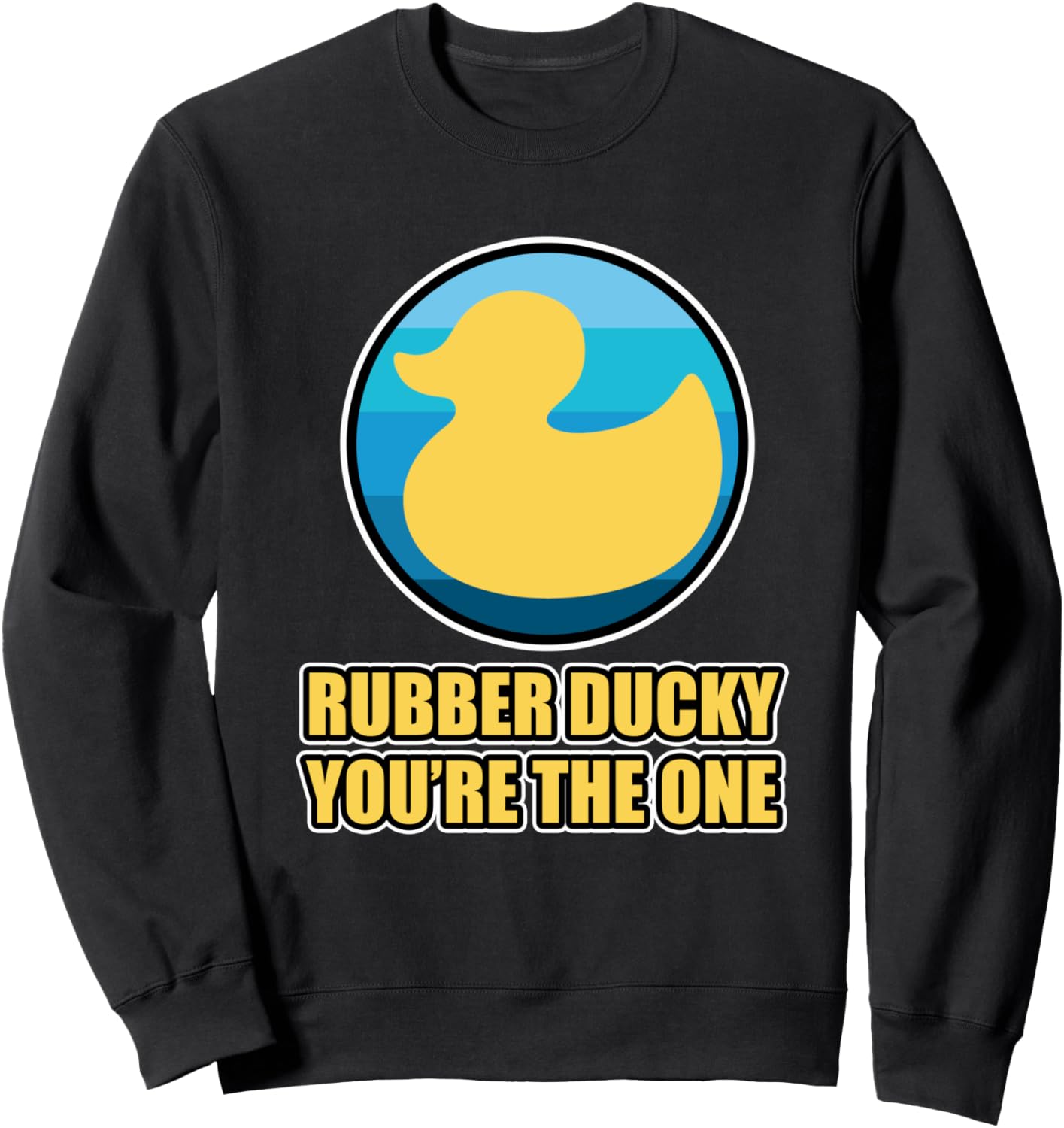 

Дизайн с резиновой уточкой - Толстовка с надписью Резиновая уточка: Ты одинок Rubber Duck Design, черный