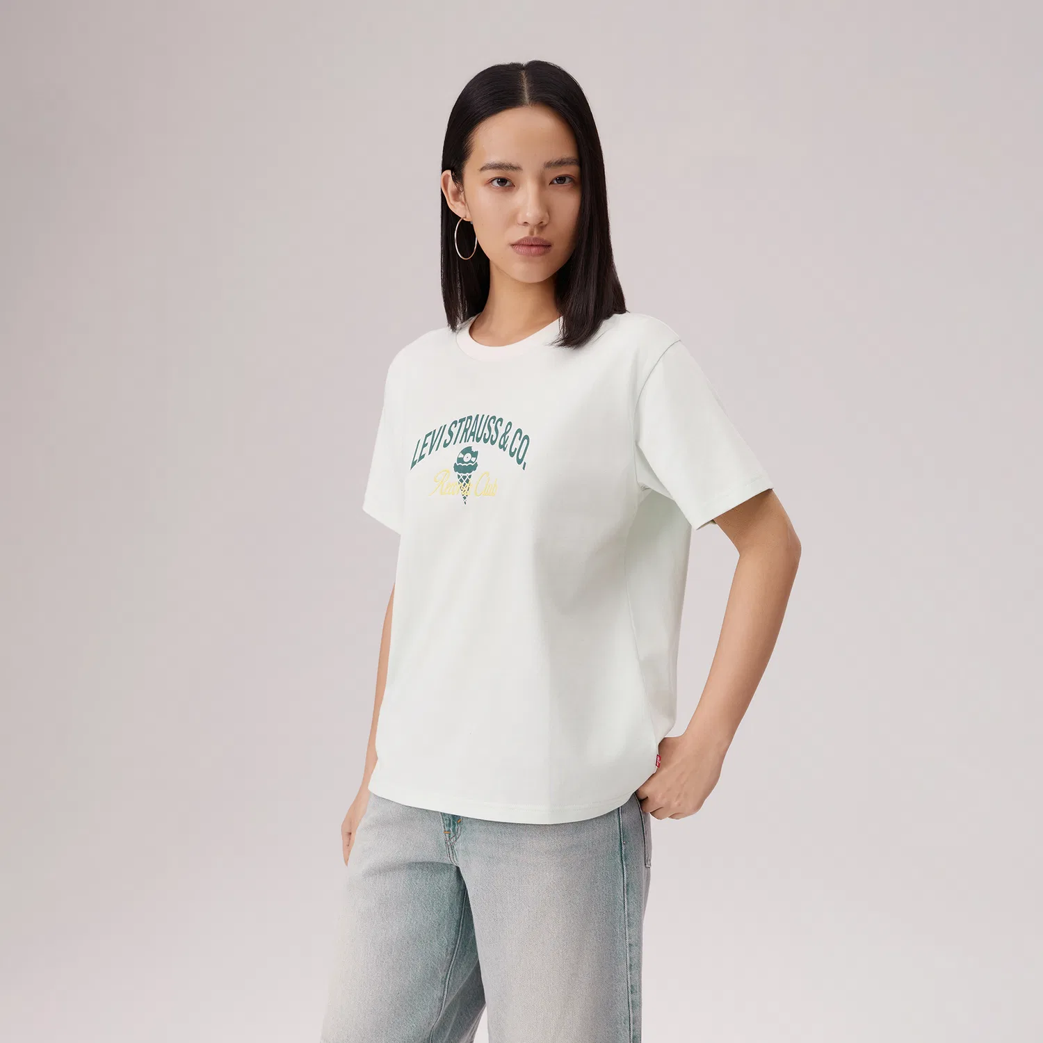 Футболка женская Green с круглым вырезом Levis — фото 4