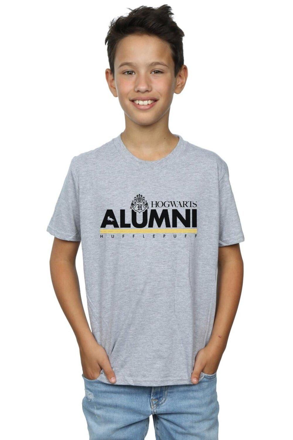 

Футболка выпускников Хогвартса с Хаффлпаффом Harry Potter, серый