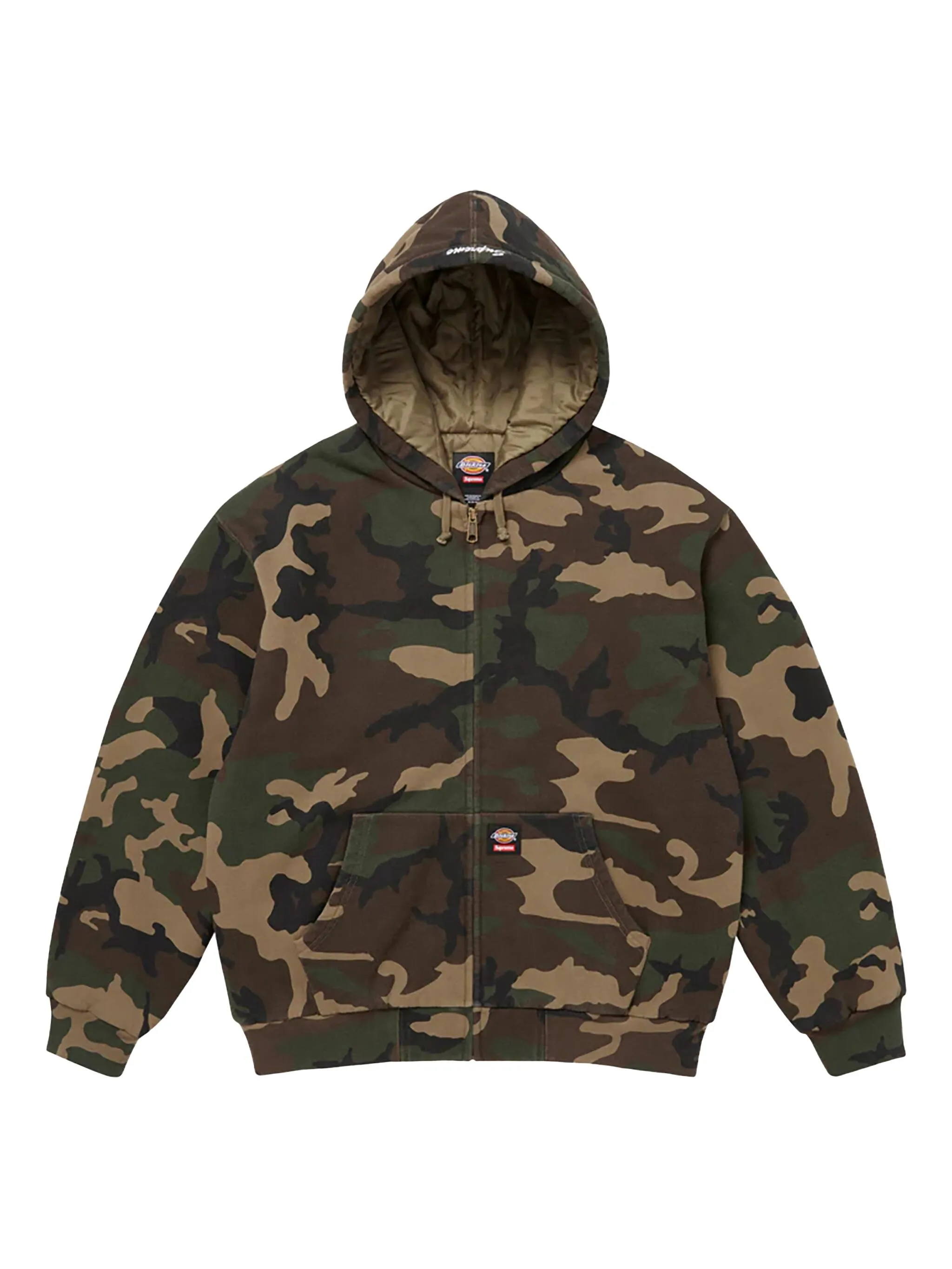 

Худи на молнии из коллаборации с Dickies Supreme, зеленый