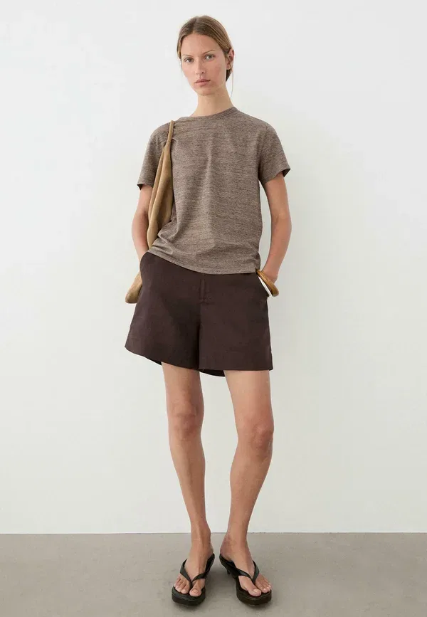 Шорты Massimo Dutti, крапчатый тёмно-коричневый — фото 2