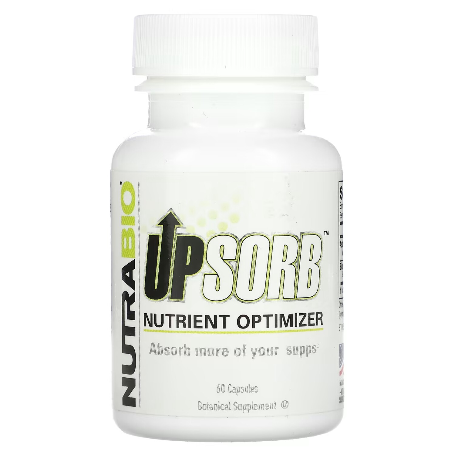 

Спортивная добавка Nutrabio Labs UpSorb, 60 капсул