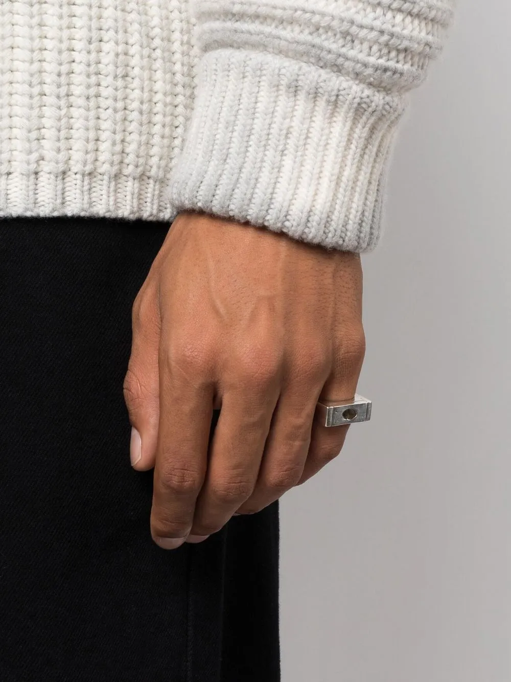 

Серебряное кольцо Plate с бриллиантом Parts of Four, серебряный