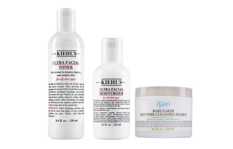 Наборы для ухода за кожей Unisex Kiehl's, белый Clay Mask 125ml+High Moisturizing Toner 250ml+High Moisturizing Lotion 125ml — фото 2