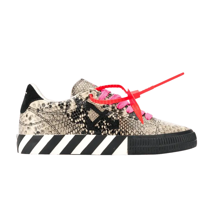 Кроссовки Off-White Wmns Arrow Vulcanized Low 'Snakeskin', серый