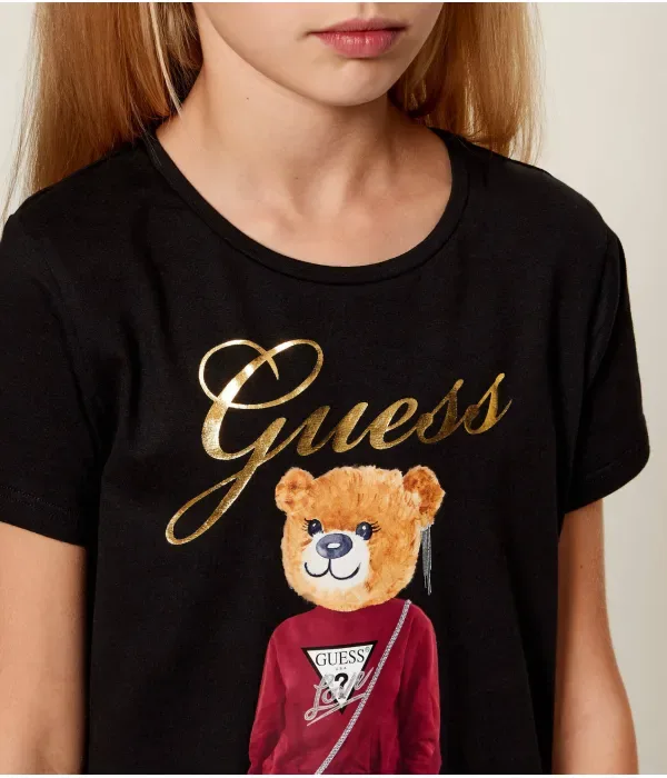 Футболка regular fit Guess, черный — фото 4