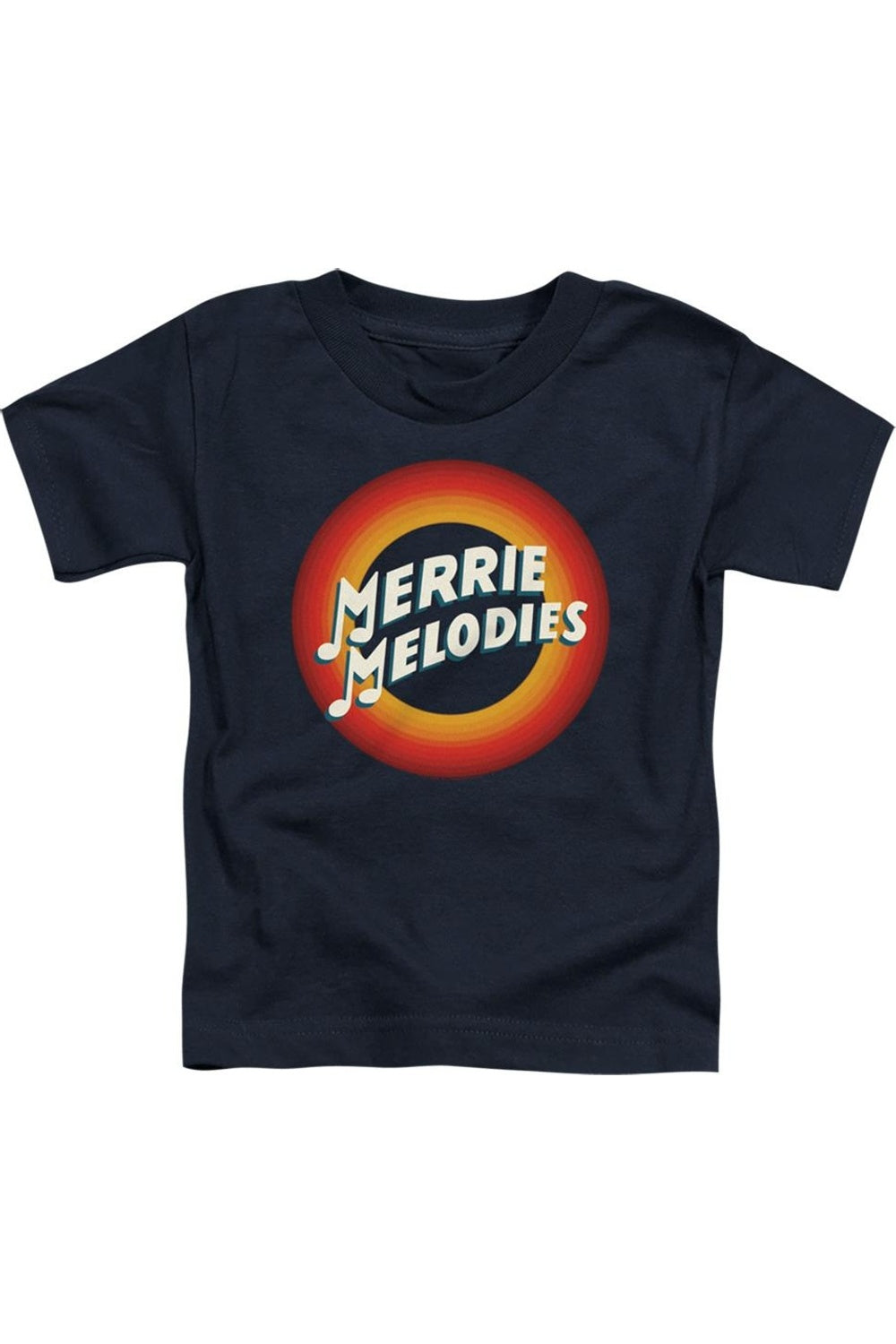 

Футболка с коротким рукавом Looney Tunes Merrie Logo для малышей Gildan, темно-синий