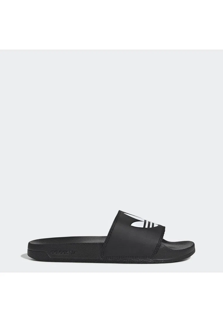Шлепанцы спортивные, легкие, Adilette Lite, Adidas, белый/черный