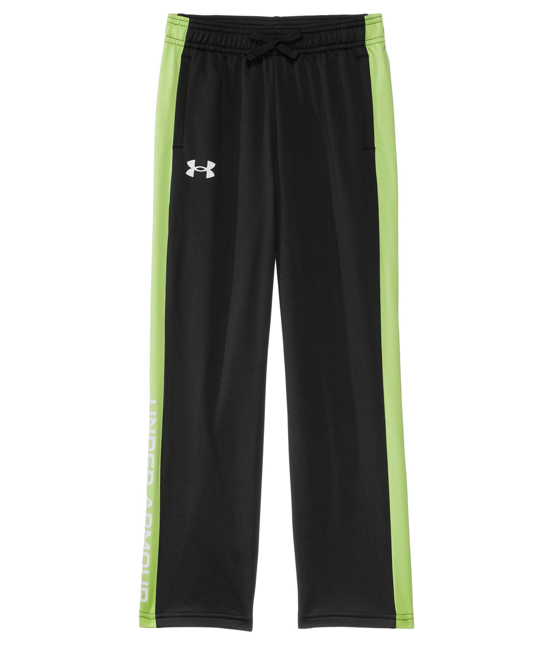 

Брюки Under Armour Kids Brawler 2.0 Pants, цвет Black/Morph Green/White