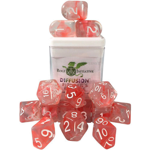 

Аксессуары Role 4 Initiative R4I Dice w/ Arch'd4: Diffusion - Fighter's Resolve w/ White