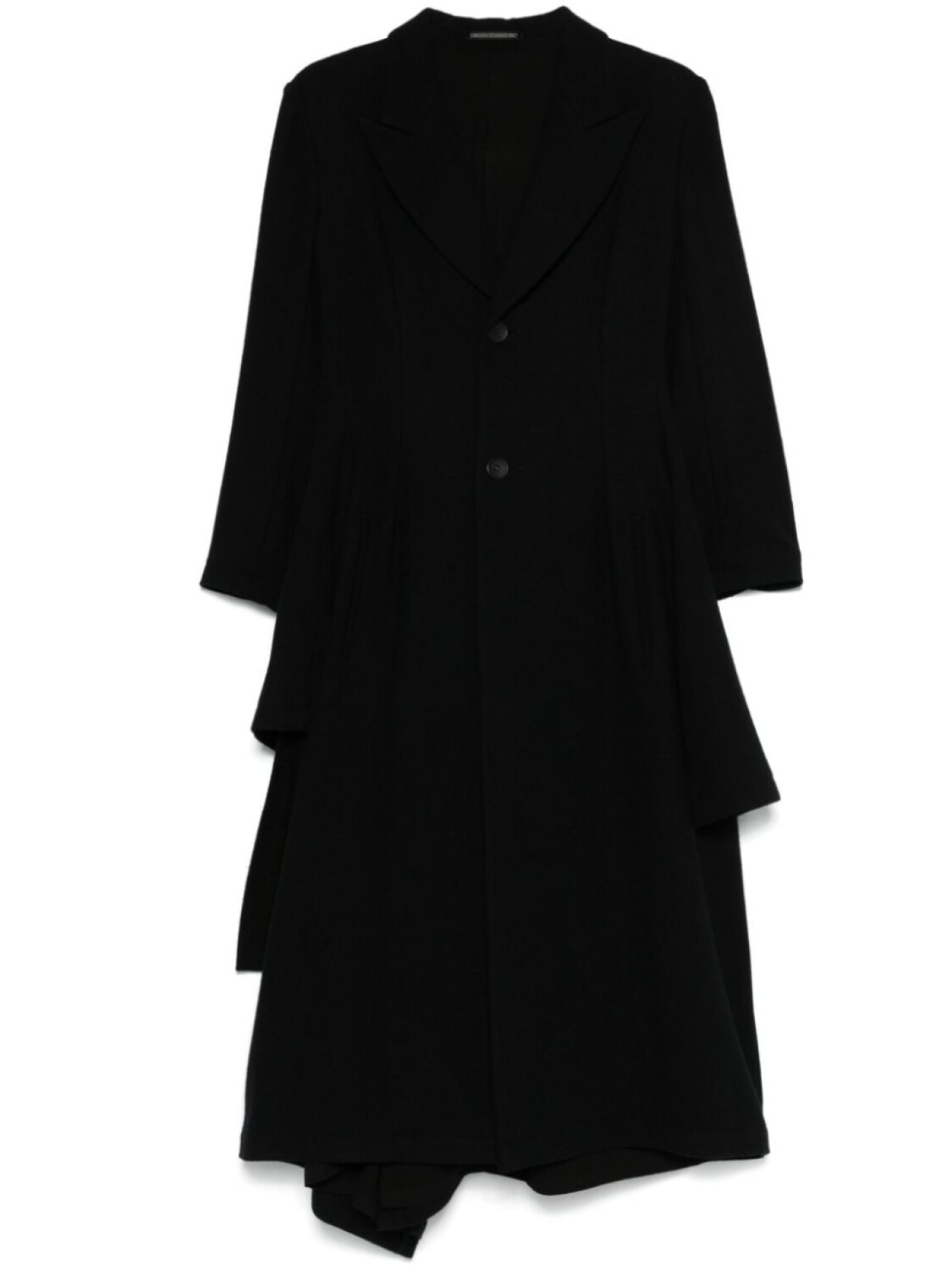 

Yohji Yamamoto пальто с драпировкой, черный