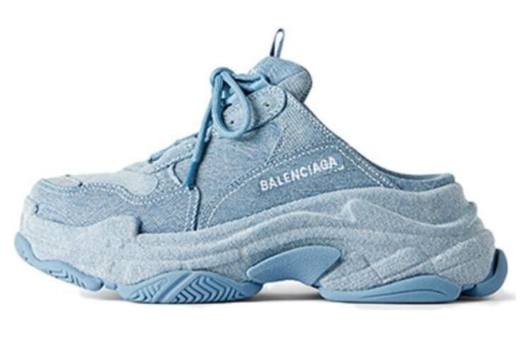 

Тапочки женские Balenciaga Triple S, синий
