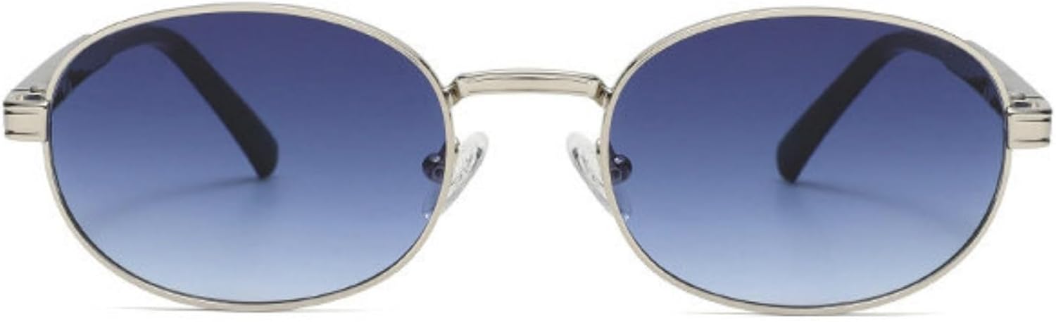 

Солнцезащитные очки Willochra в стиле ретро, ​​модные, овальные, с градиентным переходом цвета, для женщин и мужчин, в стиле 90-х, маленькие, милые, круглые, в металлической оправе, с защитой от УФ-излучения UV400, C4