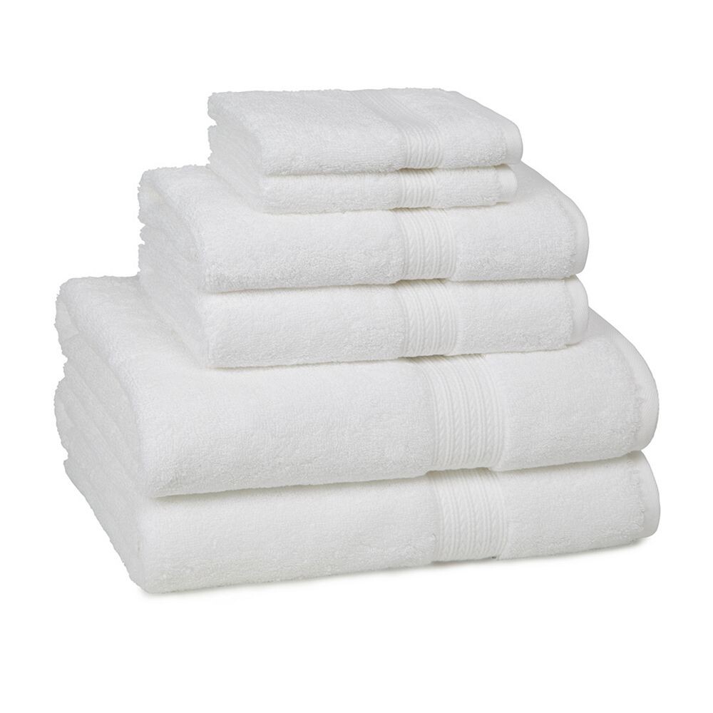 

Набор банных полотенец Cassadecor Signature Solid из 6 предметов, белый