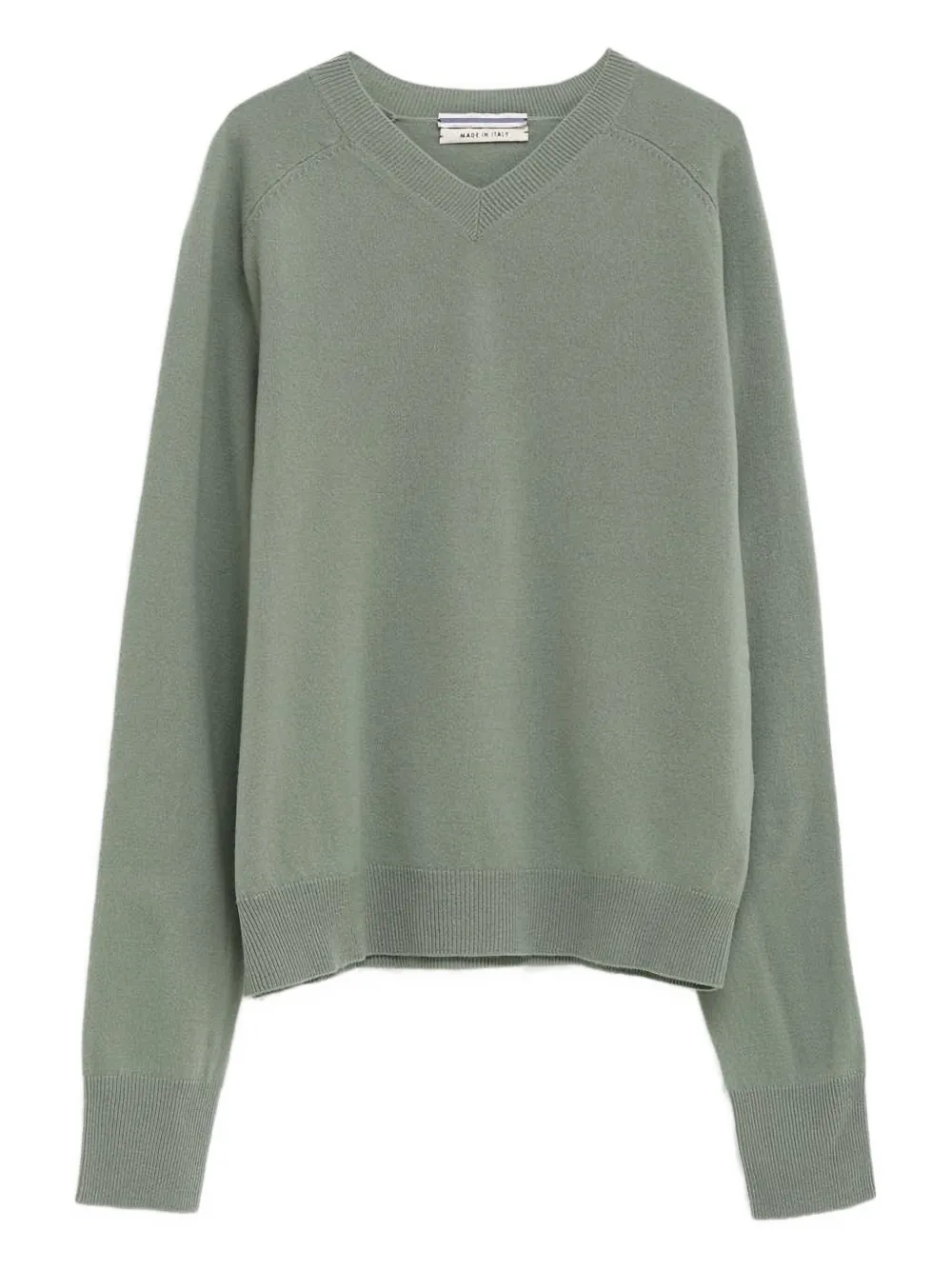 

Свитер с V-образным вырезом и рукавами реглан Cristaseya, зеленый