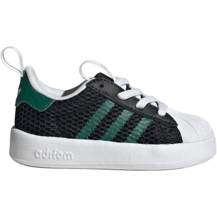 Кроссовки SUPERSTAR низкие для малышей Black Green Adidas Originals — фото 3