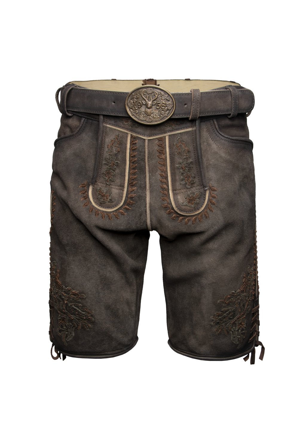 

Шорты ELLIOT MIT GÜRTEL - Leather trousers Krüger Dirndl, темно-коричневый