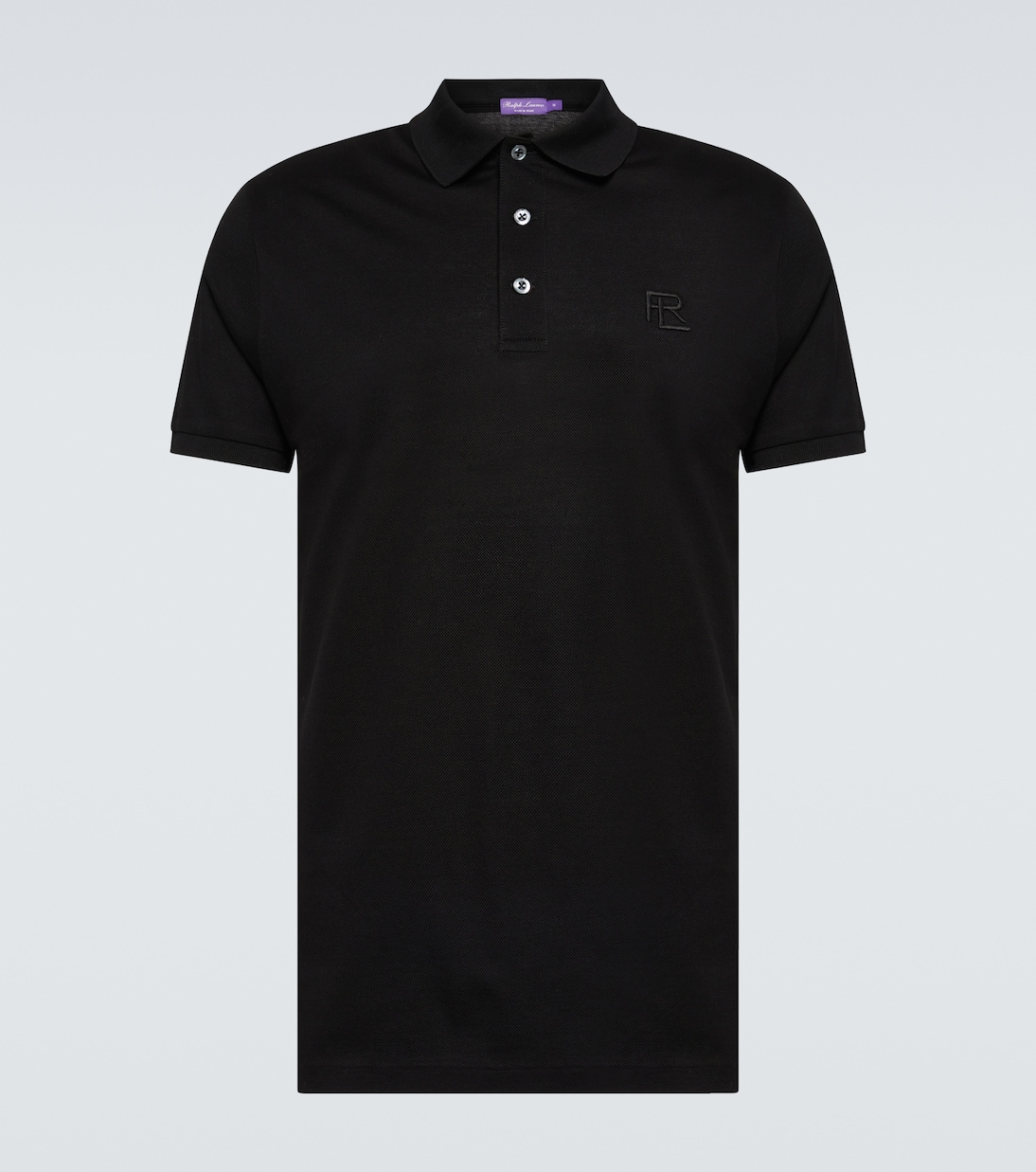 

Хлопковая пике-поло Ralph Lauren Purple Label, Classic Black