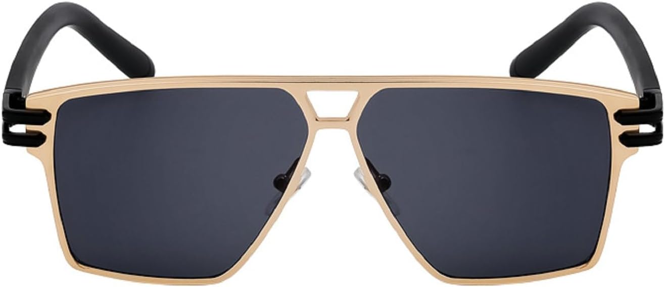 

Женские солнцезащитные очки Melrose Fashion для мужчин, панк-бренд, женские солнцезащитные очки в стиле Y2K, винтажные очки, защита от ультрафиолета UV400, модель YZ2321, Gold Black