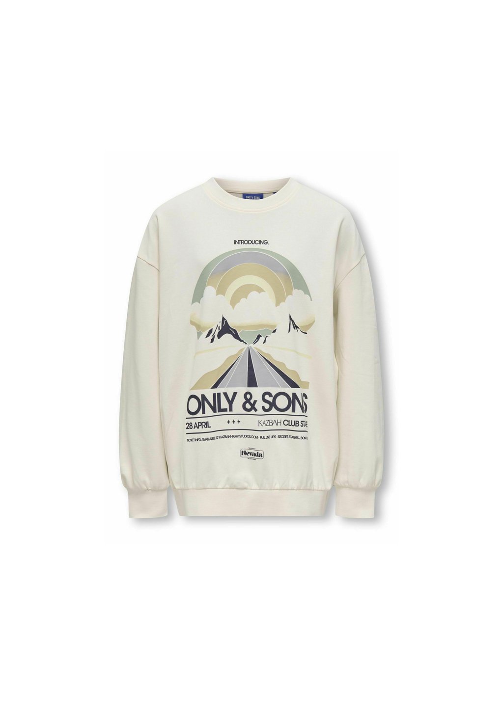 

Толстовка OSJROAD OVZ O-NECK ONLY & SONS junior, кремовый