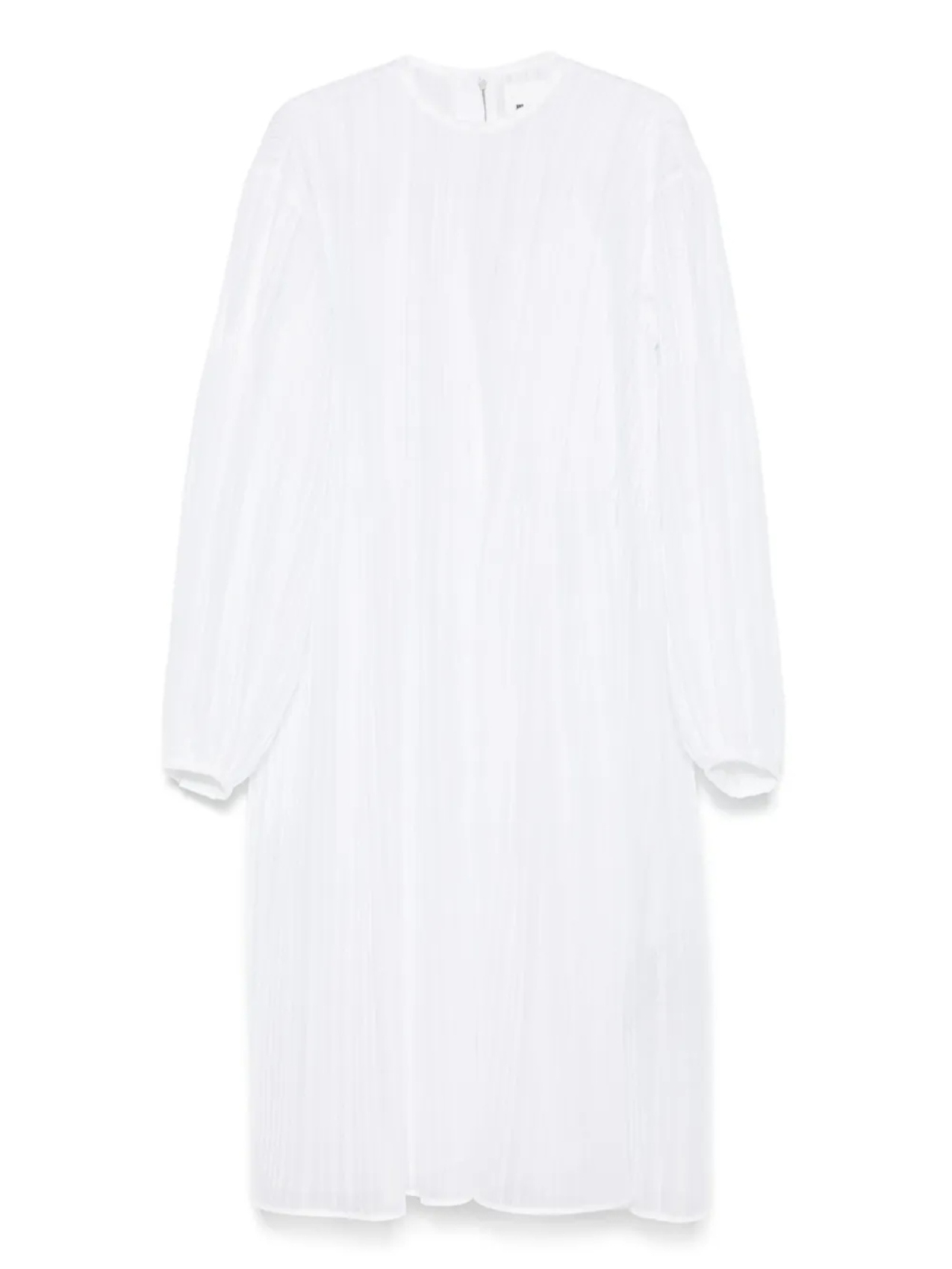 

Плиссированное платье Jil Sander, белый