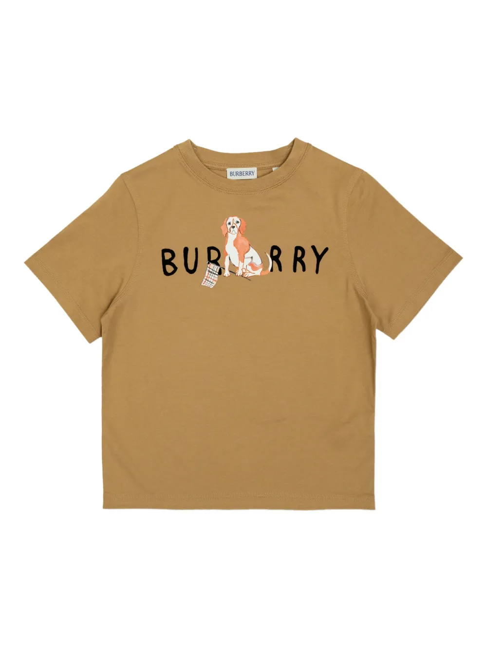 

Футболка с принтом собаки BURBERRY KIDS, нейтральный